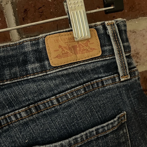 LEVIS Dark Blue Perfect Waist 525 Straight Leg Jeans size 10 - Picture 9 of 11